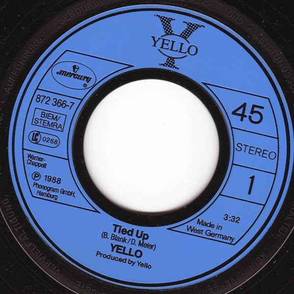 Yello : Tied Up (7", Single, DMM)