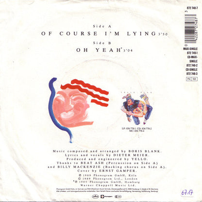 Yello : Of Course I'm Lying (7", Single)