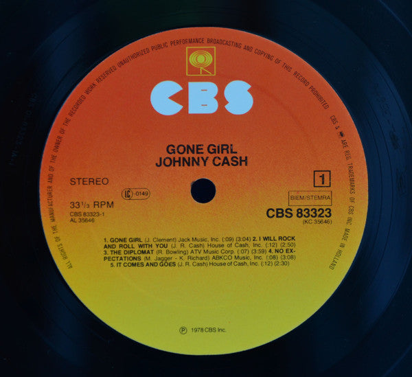 Johnny Cash : Gone Girl (LP, Album)