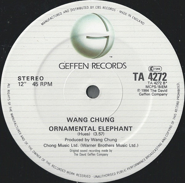 Wang Chung : Don't Let Go (Extended Remix) (12")