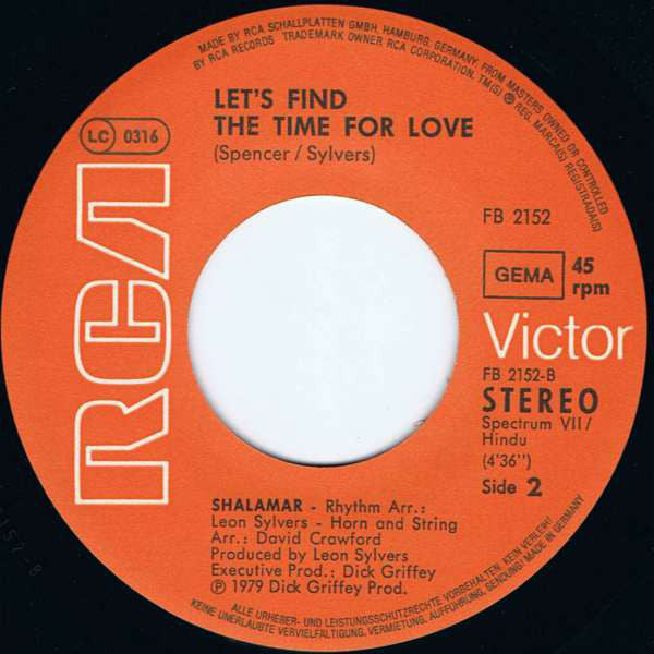 Shalamar : Full Of Fire (7", Single)