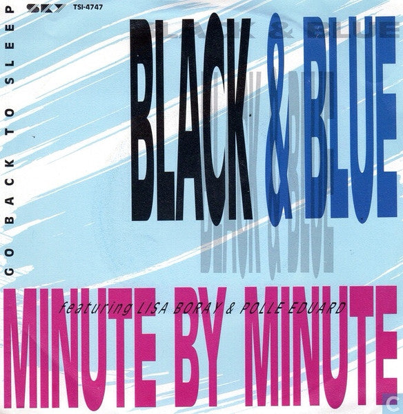 Minute By Minute Featuring Lisa Boray & Polle Eduard : Black & Blue (7")
