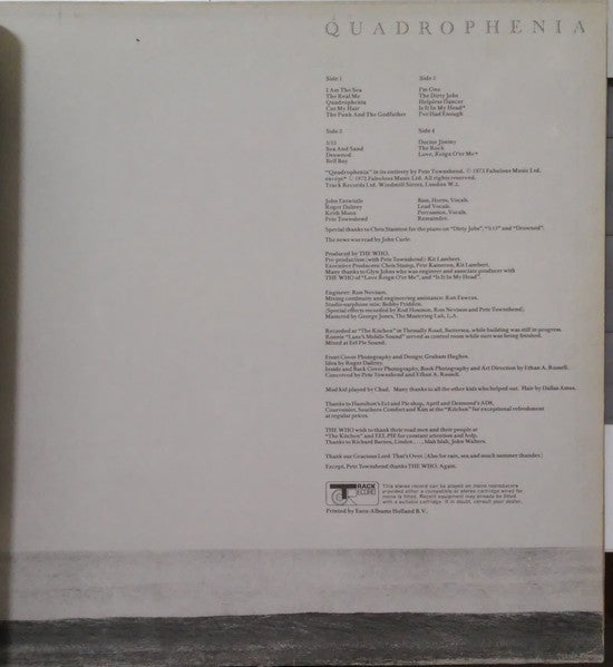 The Who : Quadrophenia (2xLP, Album)