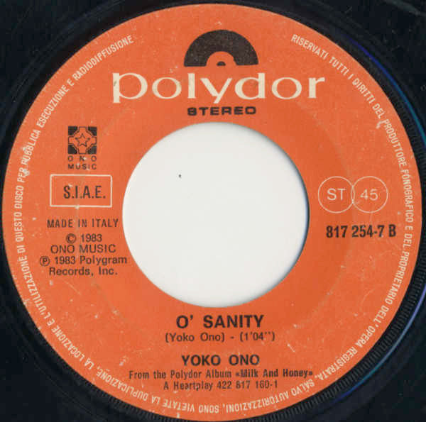 John Lennon / Yoko Ono : Nobody Told Me (7", Single)