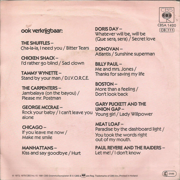 Art Garfunkel : Bright Eyes / I Shall Sing (7", Single)