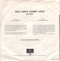 Phil Collins : You Can't Hurry Love (7", Single)