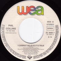 Phil Collins : You Can't Hurry Love (7", Single)