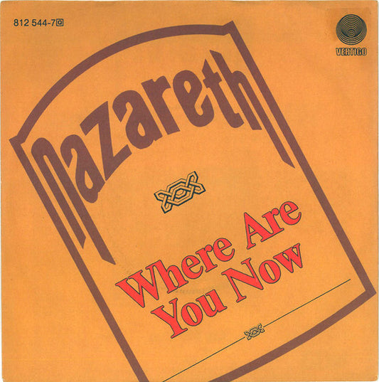 Nazareth (2) : Where Are You Now (7", Single)