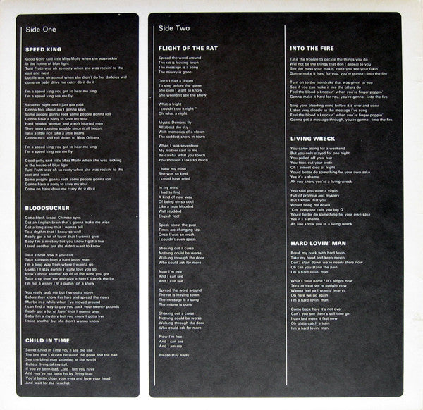 Deep Purple : In Rock (LP, Album, S/Edition, Gat)