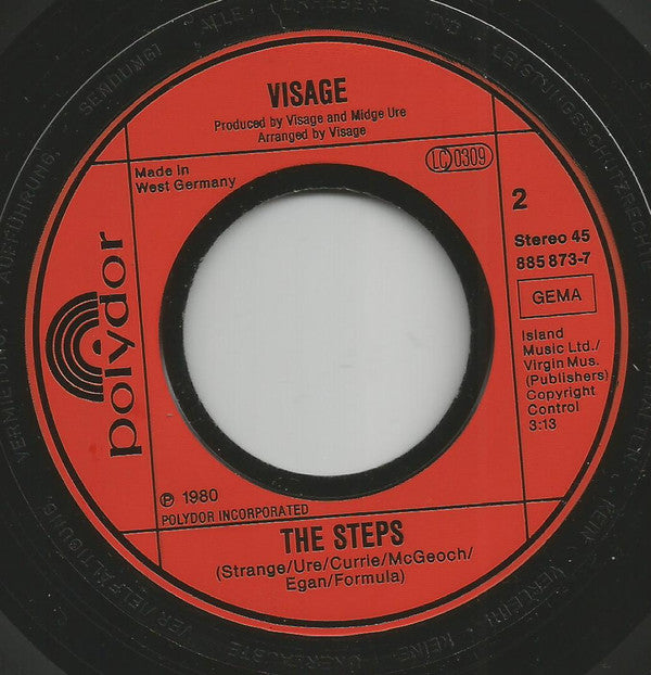 Visage : Fade To Grey (7", Single, RE, red)