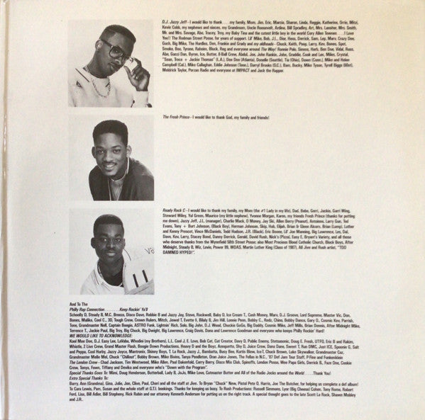 DJ Jazzy Jeff & The Fresh Prince : He's The DJ, I'm The Rapper (2xLP, Album, Gat)