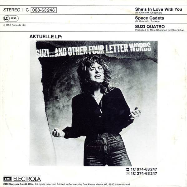 Suzi Quatro : She's In Love With You (7", Single)