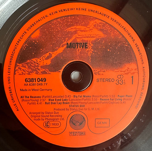 Status Quo : Motive (LP, Comp)
