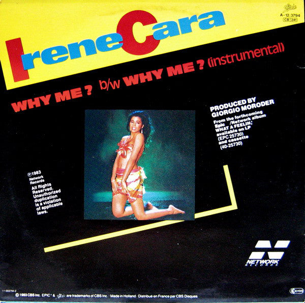 Irene Cara : Why Me? (12", Maxi)