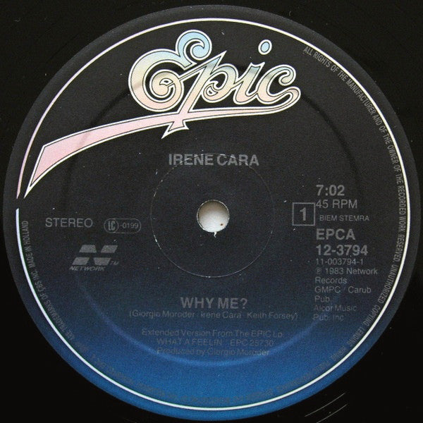 Irene Cara : Why Me? (12", Maxi)