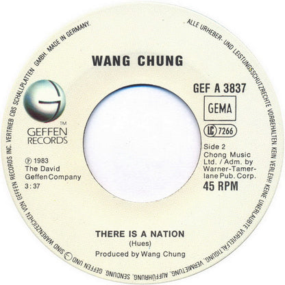 Wang Chung : Dance Hall Days (7", Single)