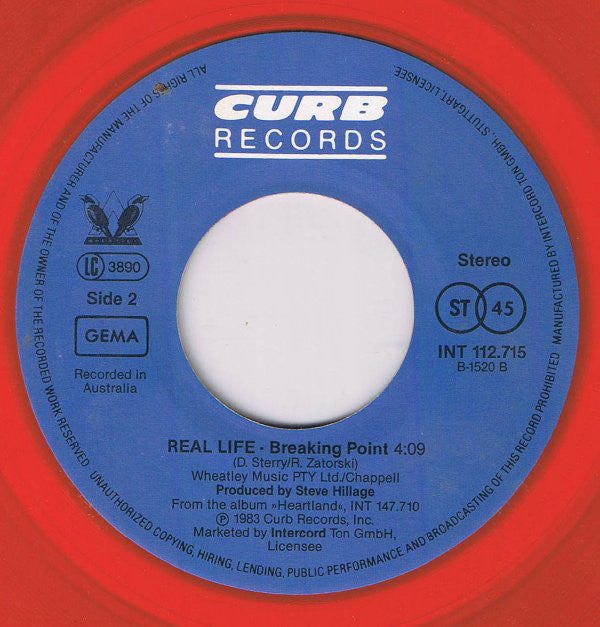 Real Life : Always (7", Single, Red)