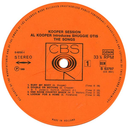 Al Kooper Introduces Shuggie Otis : Kooper Session (LP, Album)