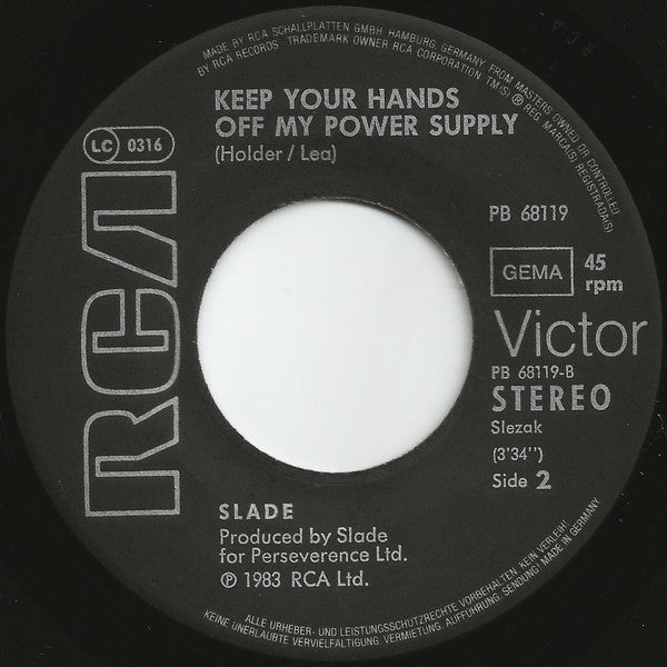 Slade : My Oh My (7", Single)