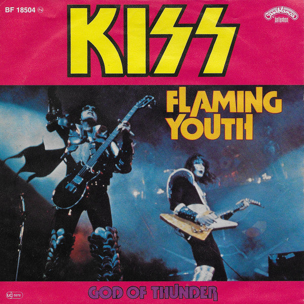 Kiss : Flaming Youth (7", Single)