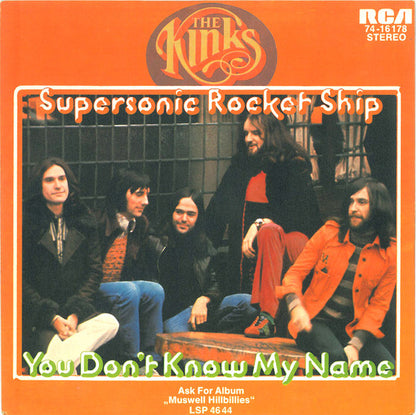 The Kinks : Supersonic Rocket Ship / You Don't Know My Name (7", Single)