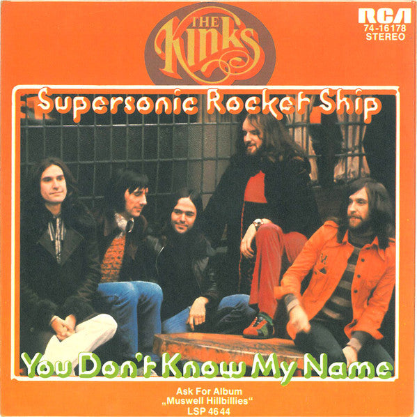 The Kinks : Supersonic Rocket Ship / You Don't Know My Name (7", Single)