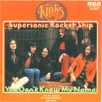 The Kinks : Supersonic Rocket Ship / You Don't Know My Name (7", Single)