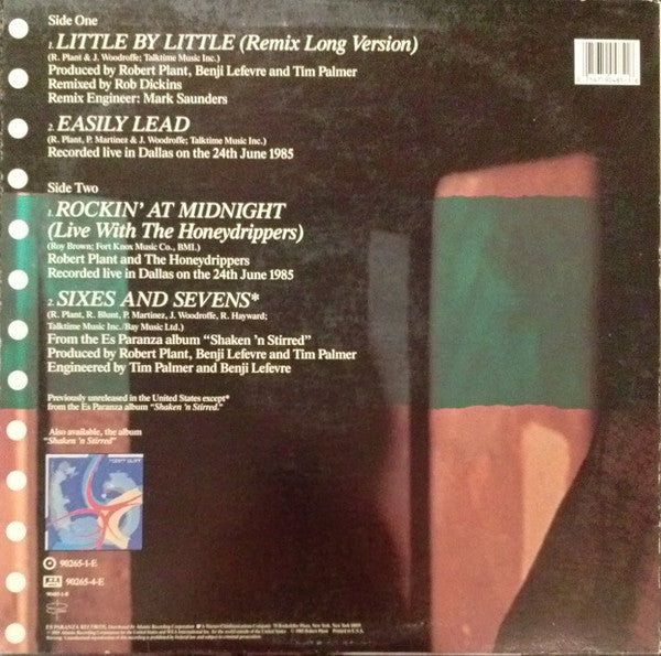 Robert Plant : Little By Little (Collectors Edition) (12", EP, All)