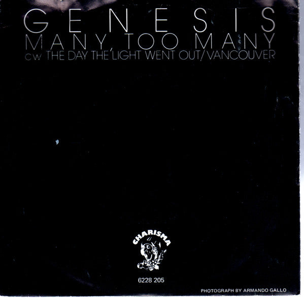 Genesis : Many, Too Many (7")