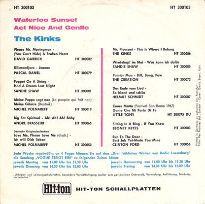 The Kinks : Waterloo Sunset (7", Single, Mono)
