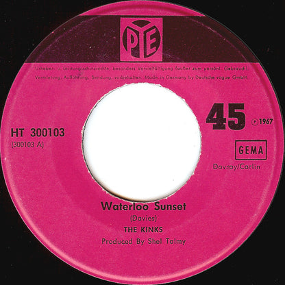 The Kinks : Waterloo Sunset (7", Single, Mono)