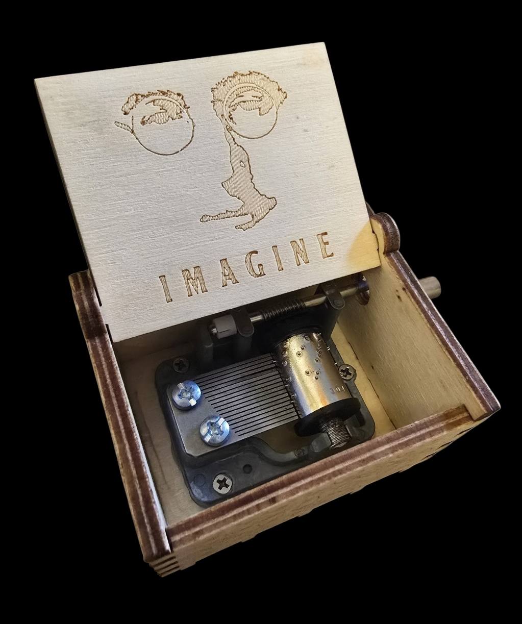 Handgemaakte Muziekdoosje – John Lennon “Imagine”