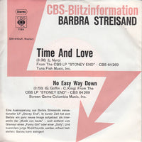 Barbra Streisand : Time And Love (7", Single, Promo)