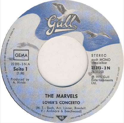 The Marvels : Lover's Concerto / It's Cool (7", Single)