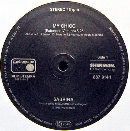 Sabrina : My Chico (12", Maxi)