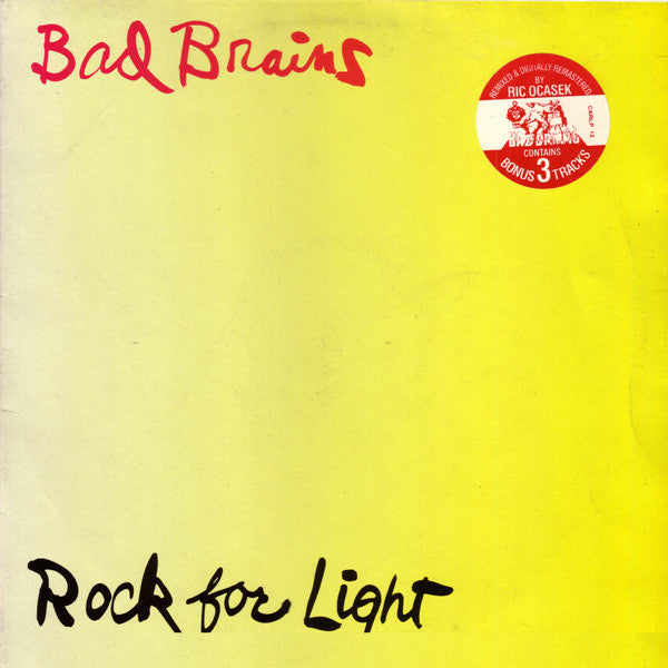 Bad Brains : Rock For Light (LP, Album, RE, RM)