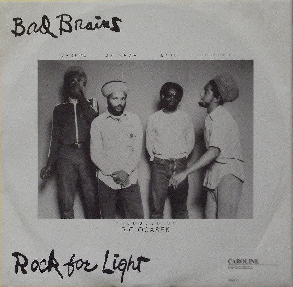 Bad Brains : Rock For Light (LP, Album, RE, RM)