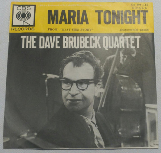 The Dave Brubeck Quartet : Brubeck Plays Songs From "Westside Story" (7", Single)