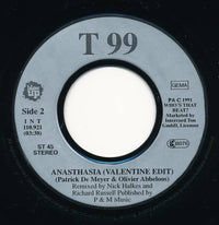T99 : Anasthasia (Rap Version Remix) (7")