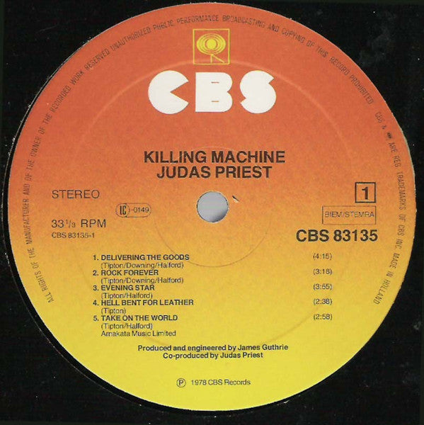 Judas Priest : Killing Machine (LP, Album)
