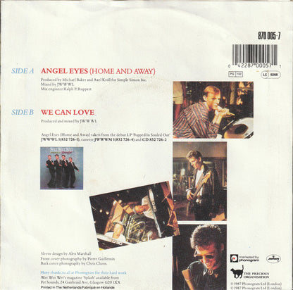 Wet Wet Wet : Angel Eyes (Home And Away) (7", EP)