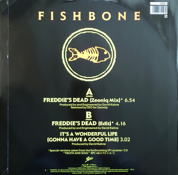 Fishbone : Freddie's Dead (12", Single)