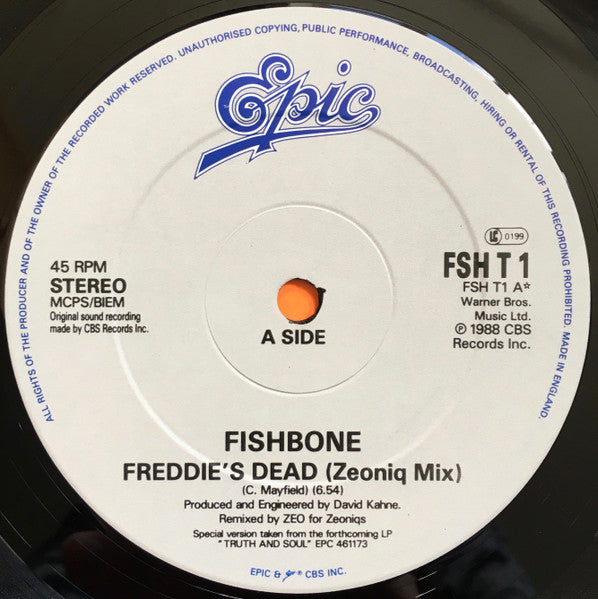 Fishbone : Freddie's Dead (12", Single)