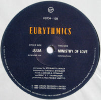 Eurythmics : Julia / Ministry Of Love (12", Single)