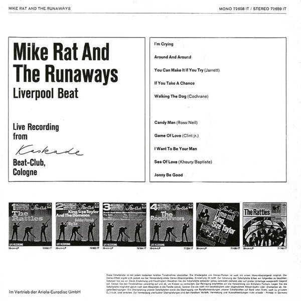 Mike Rat And The Runaways : Live Recording From Kaskade Beat-Club, Cologne (LP, Album)