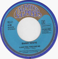 Barry White : Change (7", Single)