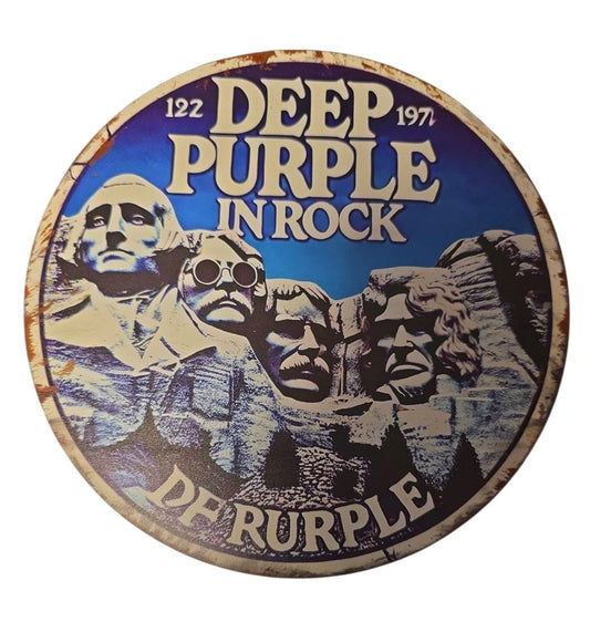 Deep Purple – In Rock Rond Decorbord | Ø 19,5 cm