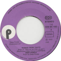 Deep Purple : Woman From Tokyo / Black Night (Live Version) (7", Single)