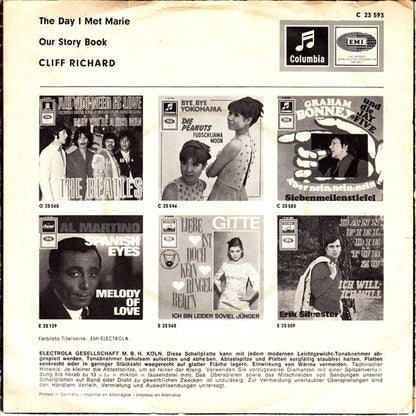 Cliff Richard : The Day I Met Marie / Our Story Book (7", Single)