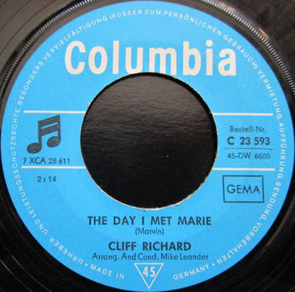 Cliff Richard : The Day I Met Marie / Our Story Book (7", Single)